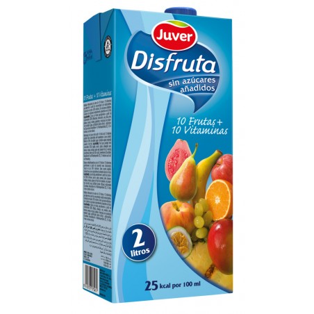 JUVER DISFRUTA 10 FRUTAS+10 VITAM. 2L BRICK