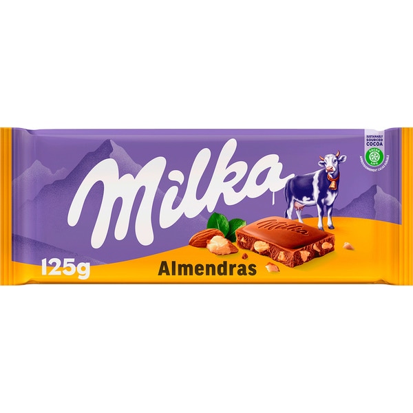 MILKA CHOCOLATE ALMENDRAS 125G