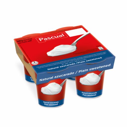 PASCUAL YOGUR NATURAL AZUCARADO 4X125G