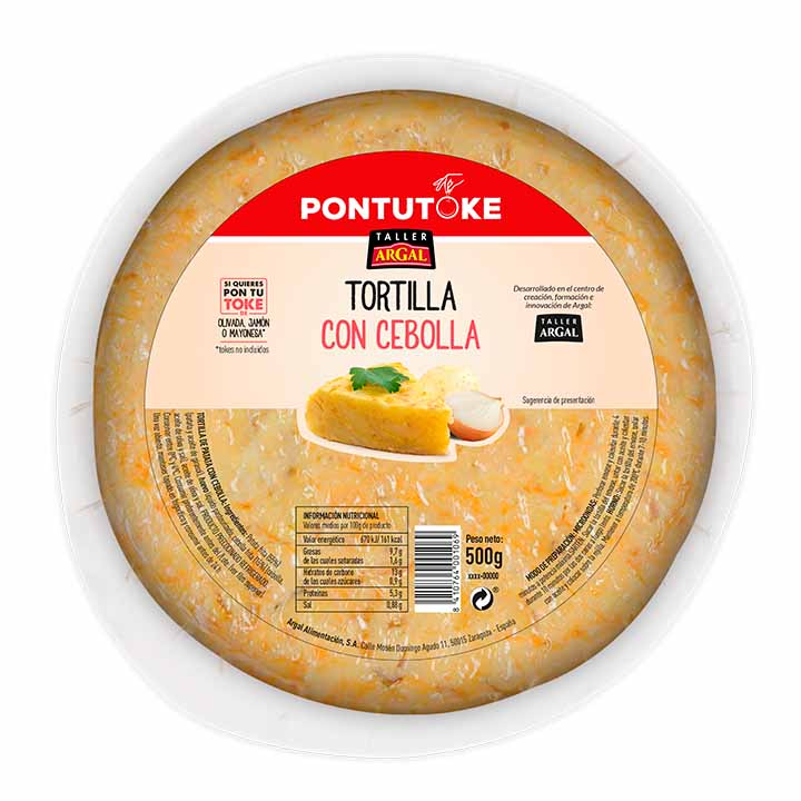 ARGAL TORTILLA CEBOLLA Y PAPA 500GR