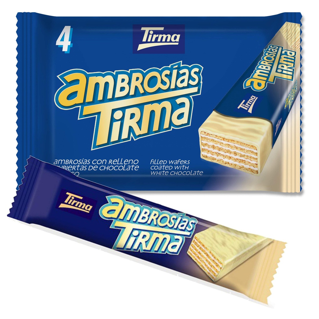 TIRMA AMBROSIAS CHOC.BLANCO 4UDS 1.00€ 86G