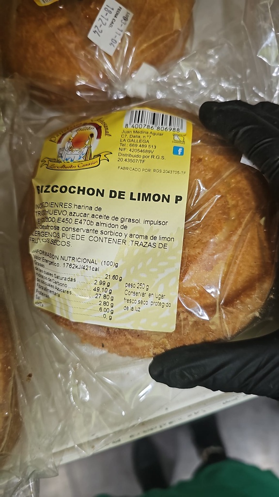 ABUELOS BIZCOCHON DE LIMON PEQUEÑO 250G