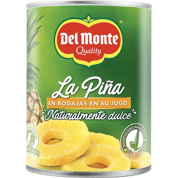 DEL MONTE PIÑA RODAJAS SU JUGO 435G