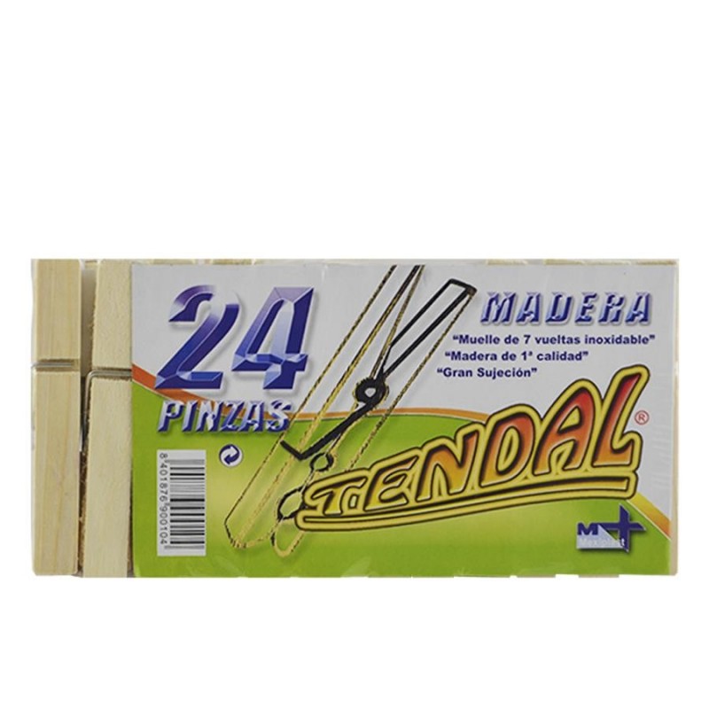 TENDAL PINZA MADERA 24UD