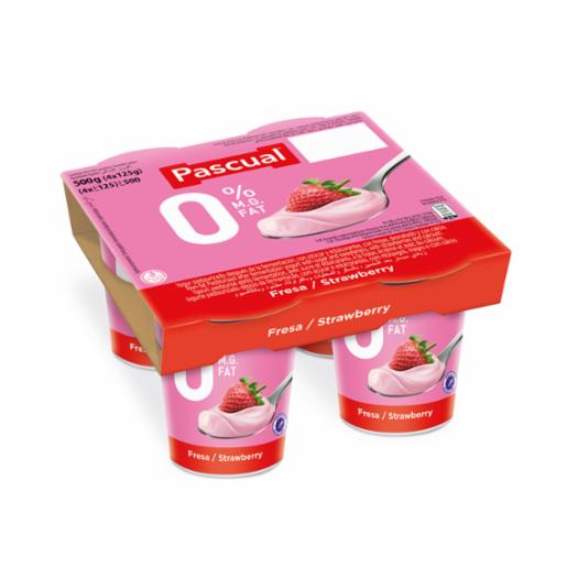 PASCUAL YOGUR FRESA 0% P-4X125GR