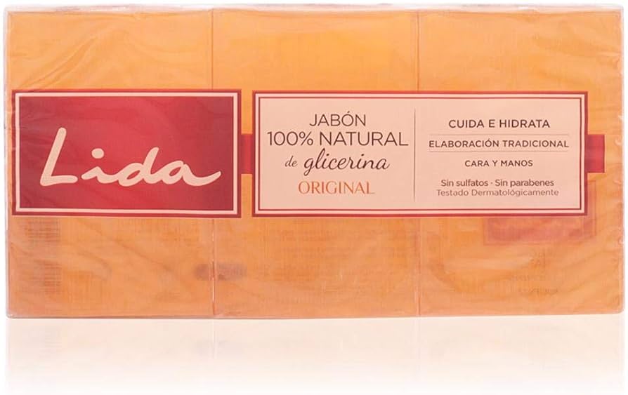 LIDA JABON GLICERINA P-3X125GR