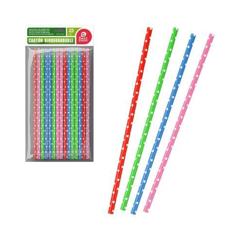 BEST CAÑAS 25UDS CARTON COLORES