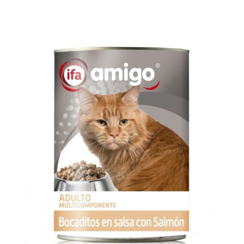 AMIGO GATO BOCADITO C/SALMON 415GR