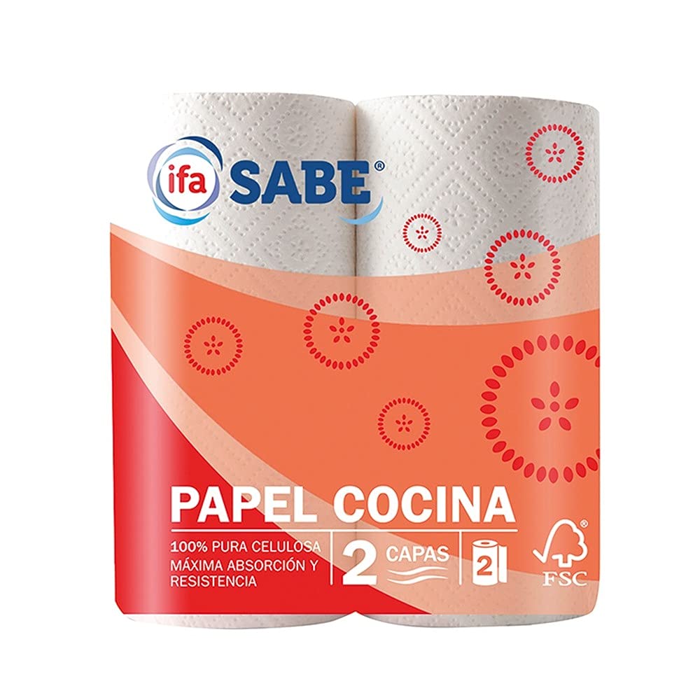 SABE PAPEL DE COCINA 2 CAPAS PACK 2