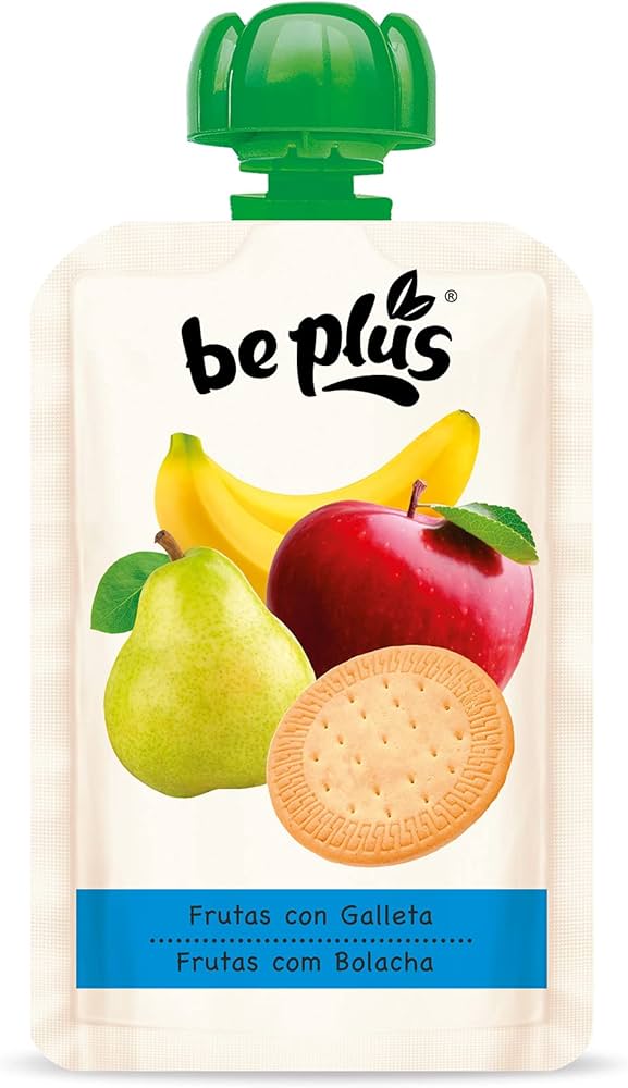 BE PLUS TETES FRUTA C/GALLETAS 100G