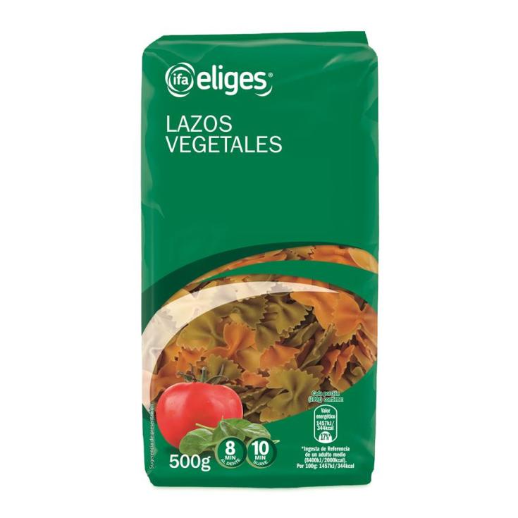 IFA ELIGES PASTA LAZOS VEGETALES 500GR