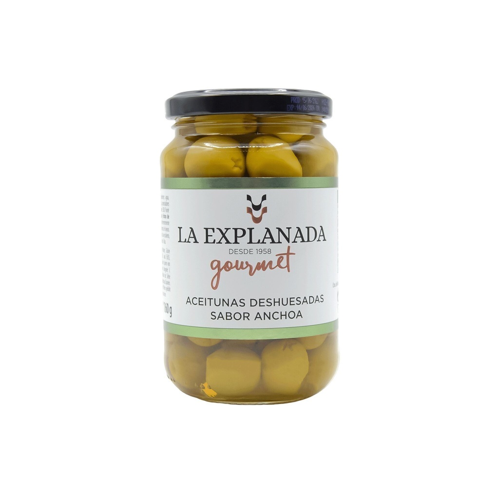 EXPLANADA ACEITUNAS S/H SABOR ANCHOA 340G