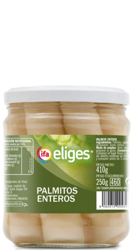 IFA ELIGES PALMITOS ENTEROS 410GR