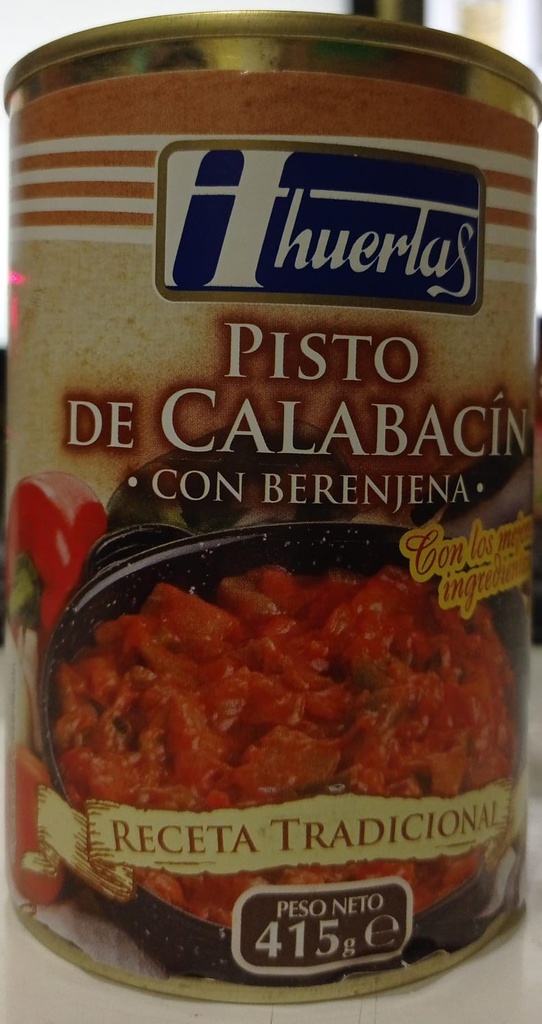 HUERTAS PISTO CALABACIN CON BERENJENA 415G