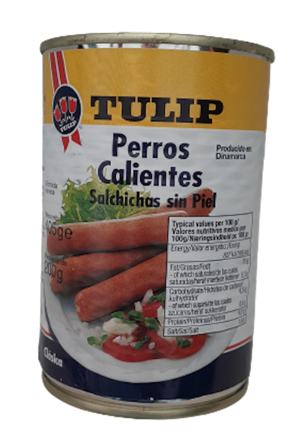 TULIP SALCHICHAS PERROS CALIENTES 405G