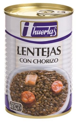 HUERTAS LENTEJAS CON CHORIZO 415GR