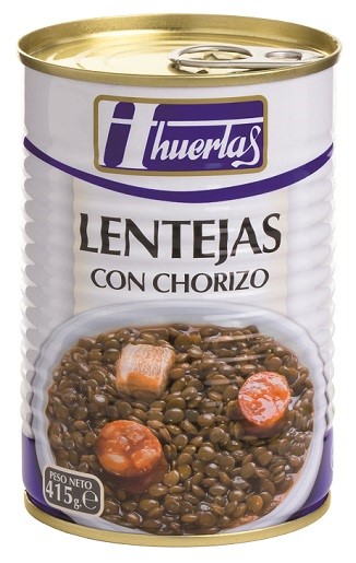 HUERTAS LENTEJAS CON CHORIZO 415GR