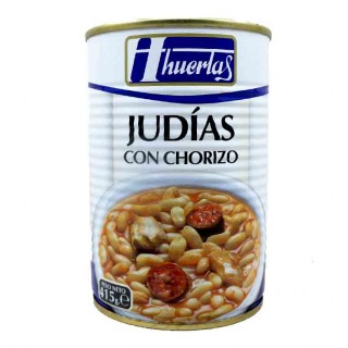 HUERTAS JUDIAS CON CHORIZO 415GR