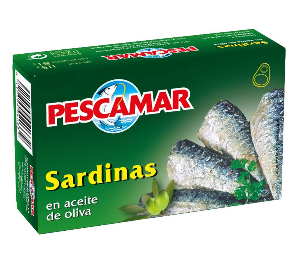 PESCAMAR SARDINA ACEITE OLIVA 115G