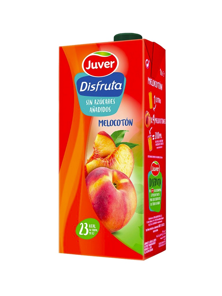 JUVER DISFRUTA MELOCOTON 1L BRICK