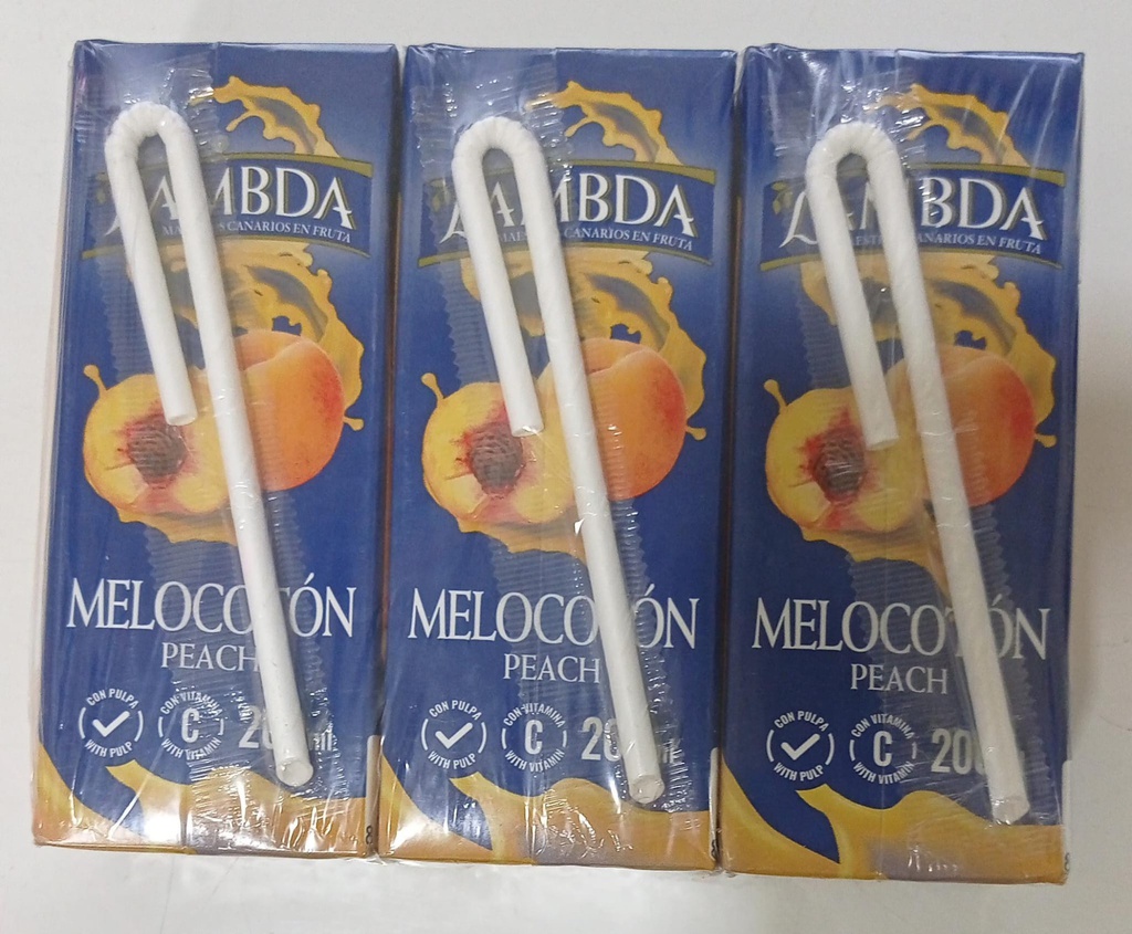 LAMBDA MELOCOTON JUGO P3X200ML