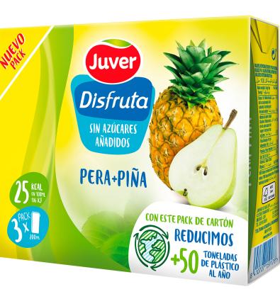 JUVER DISFRUTA PERA+PIÑA P-3X200ML