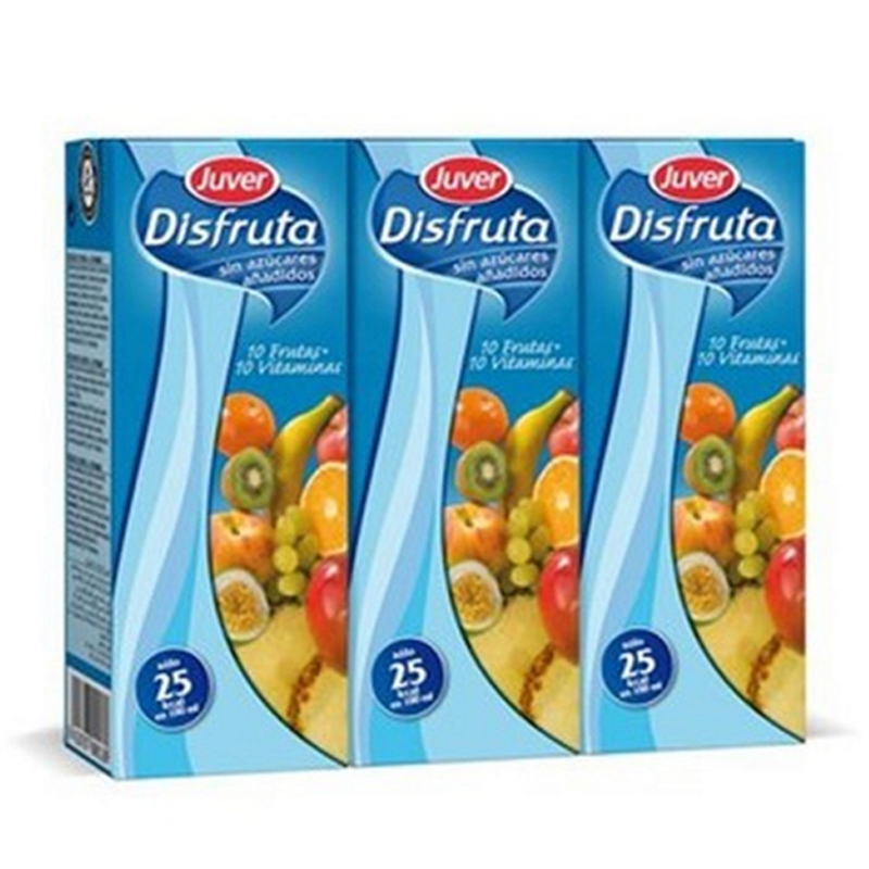 JUVER DISFRUTA 10FRUTAS+10VIT  P-3X200ML