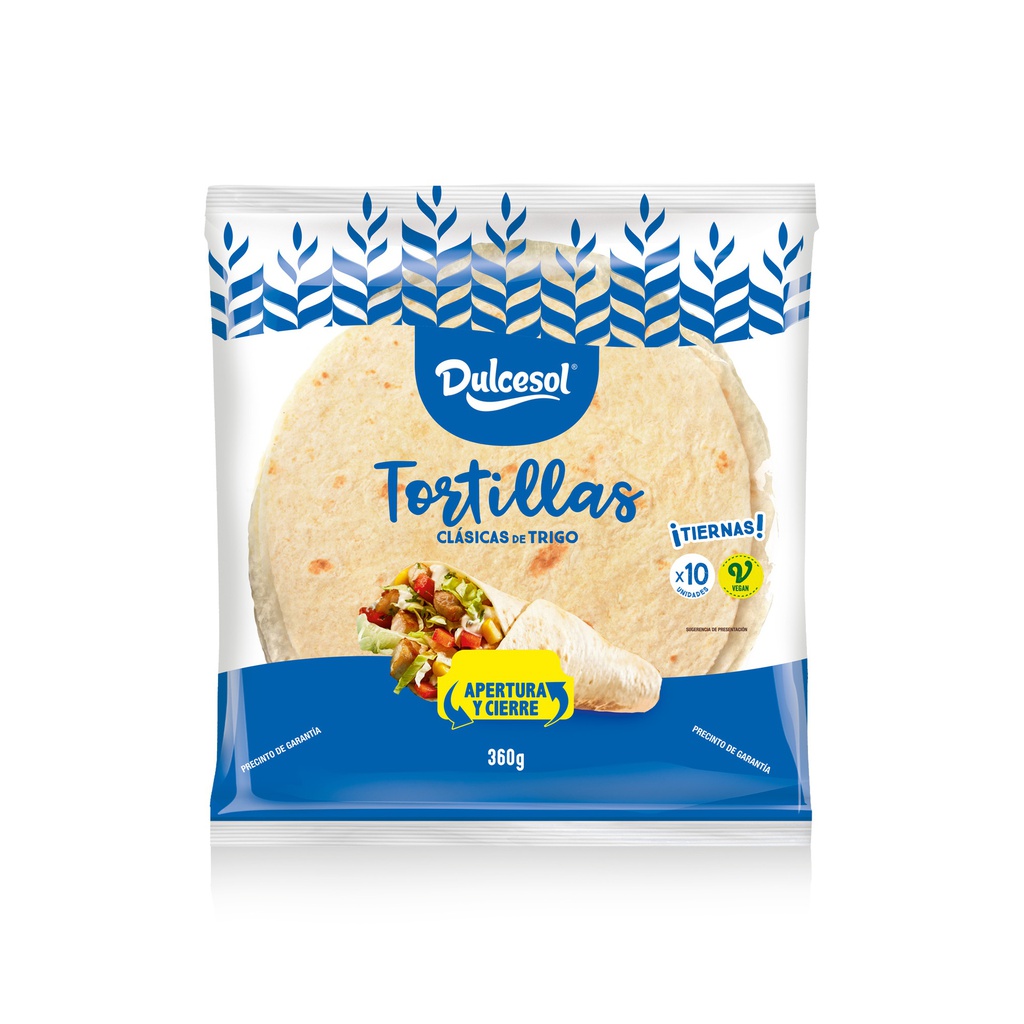 DULCESOL TORTILLAS TRIGO 216GR