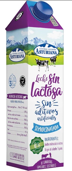 ASTURIANA LECHE SEMI S/LAC 1L BRICK