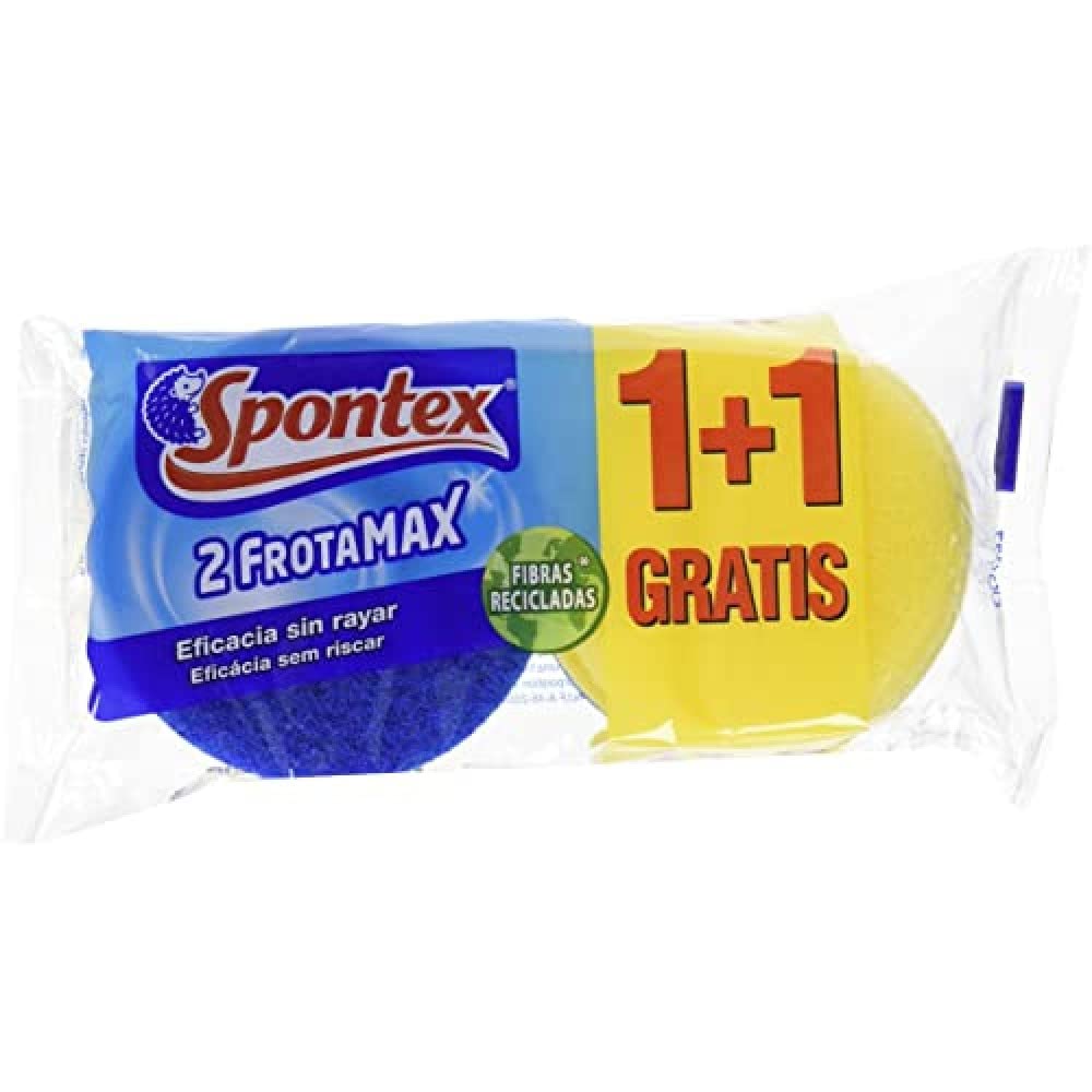 SPONTEX ESTROPAJO FROTAMAX AZUL 1+1