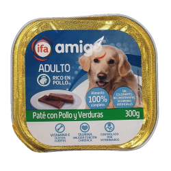 IFA AMIGO PATE C/POLLO Y VERDURAS TARRINA 300GR