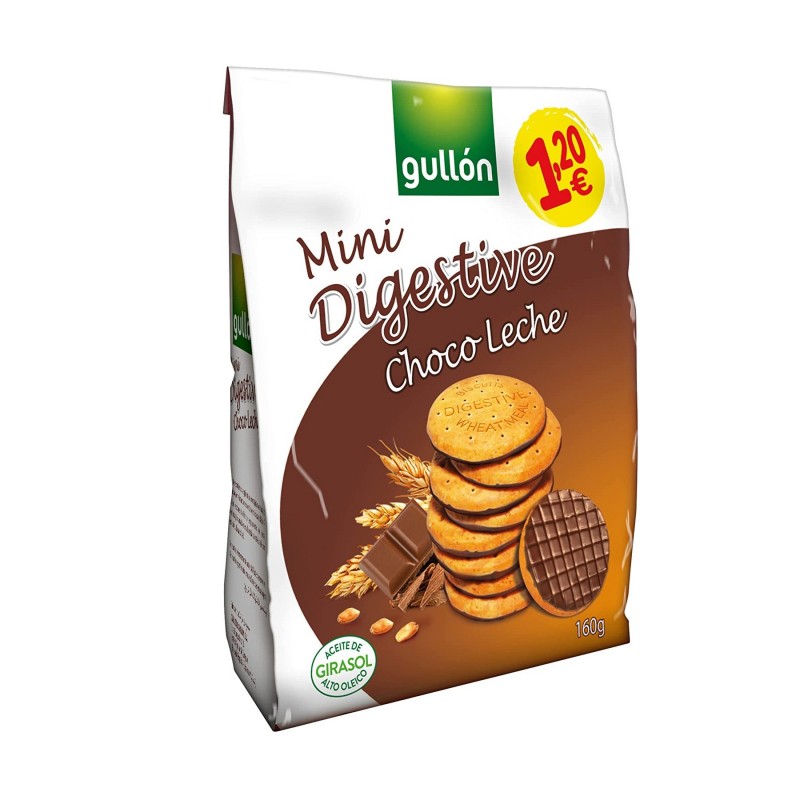 GULLON MINI DIGESTIVE CHOCO 160G 1.20€