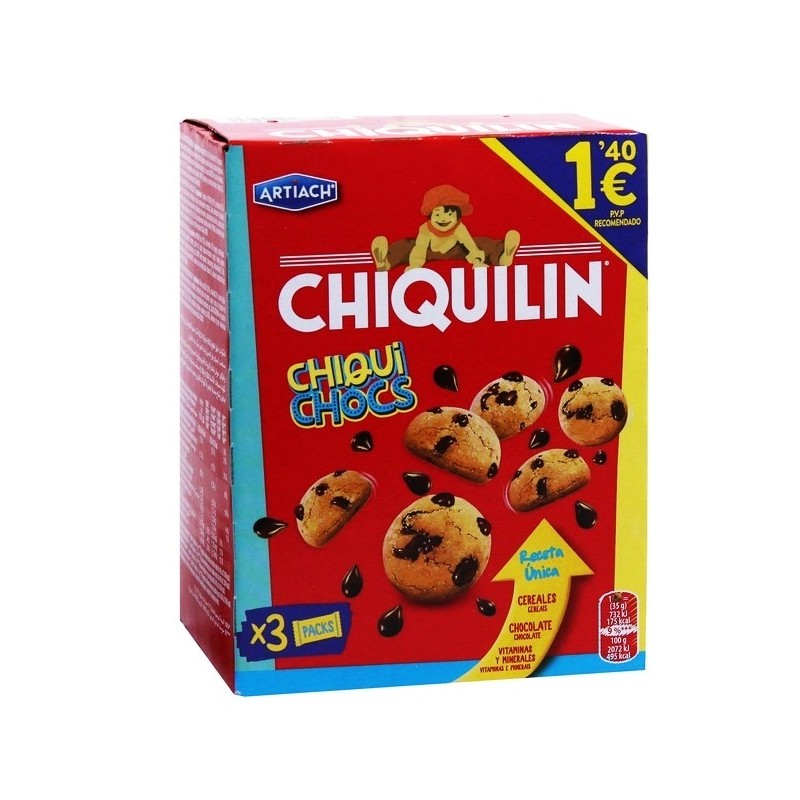 ARTIACH CHIQUILIN CHIQUI CHOCS 105G 1.40€