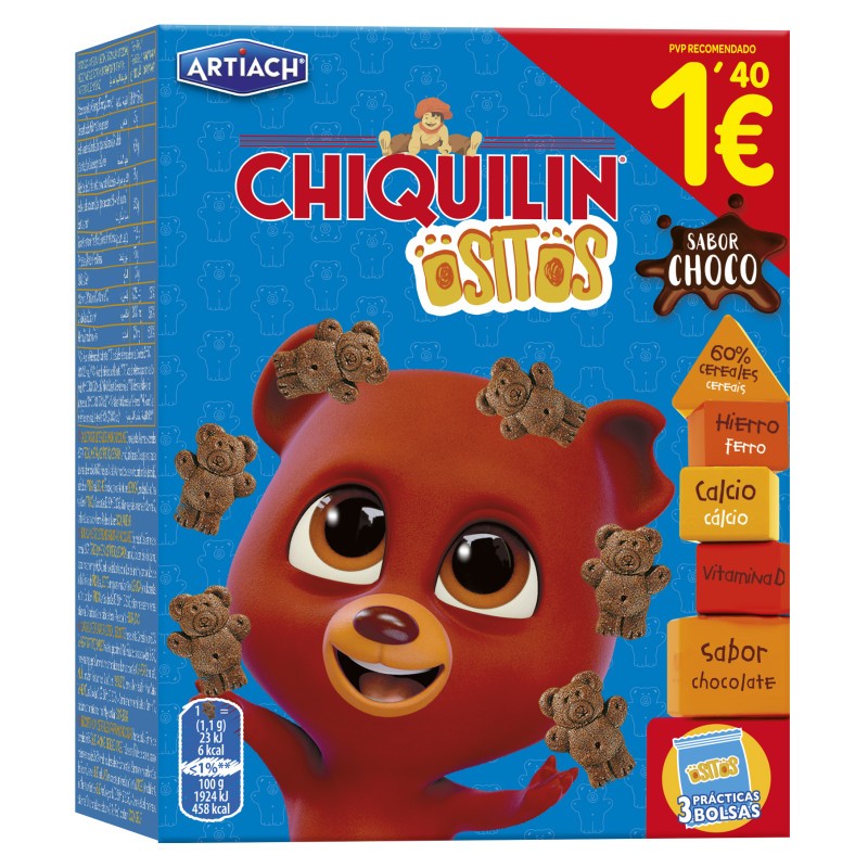 ARTIACH CHIQUILIN OSITOS 120G 1.40€