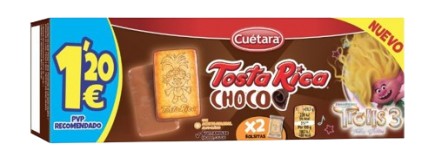 CUETARA TOSTA RICA CHOCO 70G 1.20€