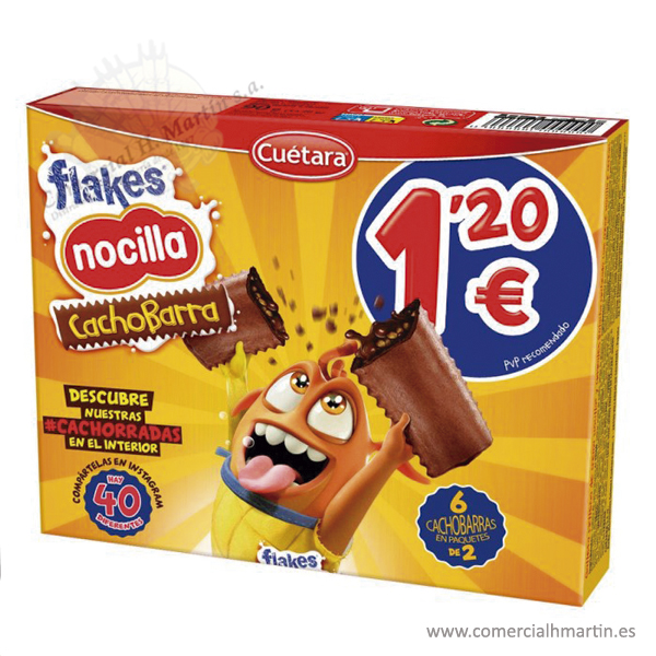 CUETARA FLAKES NOCILLA CACHOBARRA 1.20€