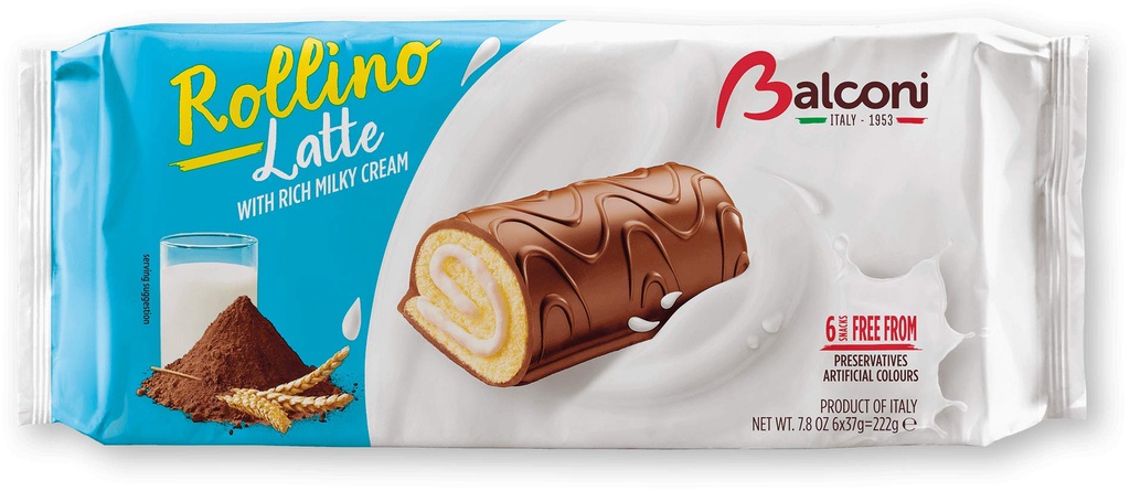 BALCONI ROLLINO LATTE MILK 222G