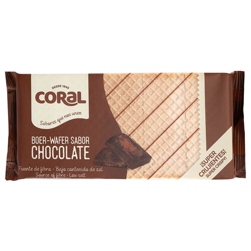 CORAL BOER-WAFER CHOCOLATE 200G 1€