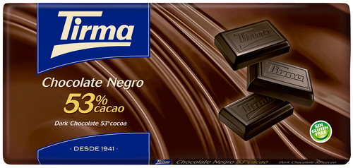 TIRMA CHOCOLATE NEGRO 53% 1.20€ 115G