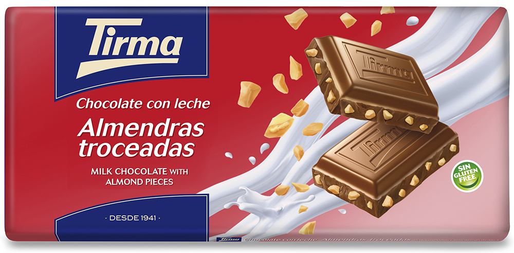 TIRMA CHOCOLATE C/ALMEND. 1.20€ 115G