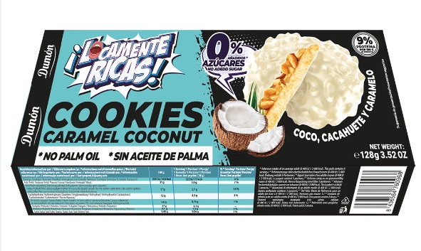 DUMON COOKIES CARAMEL COCONUT S/AZ 128GR