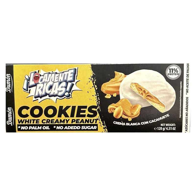 DUMON COOKIES WHITE CREAMY PEANUT S/AZ 128GR