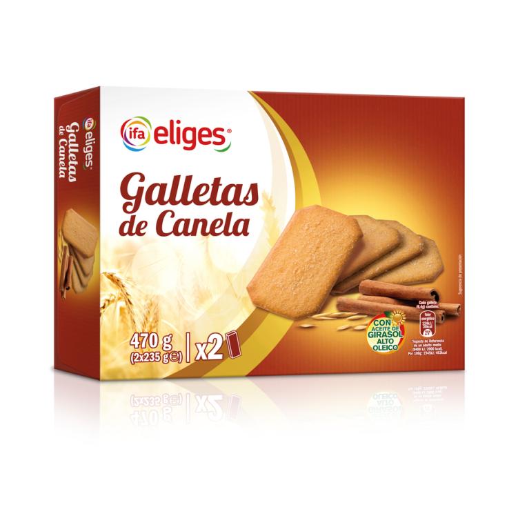 IFA ELIGES GALLETA CANELA 470GR CAJA