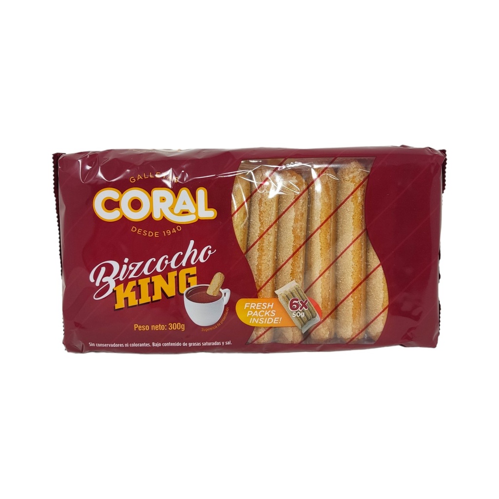 CORAL BIZCOCHO KING 300G