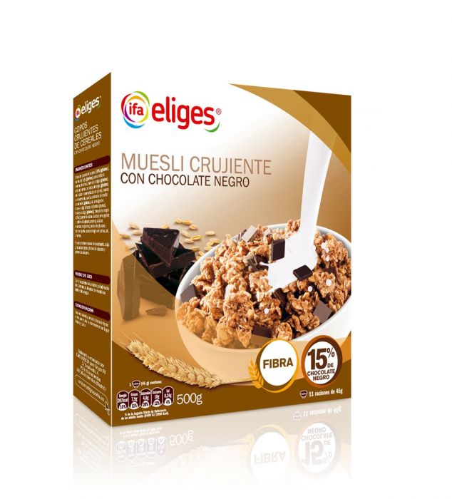 IFA ELIGES MUESLI CEREALES C/CHOCOLATE 500GR