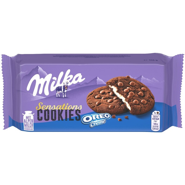 MILKA COOKIES SENSATIONS OREO CREME 156GR