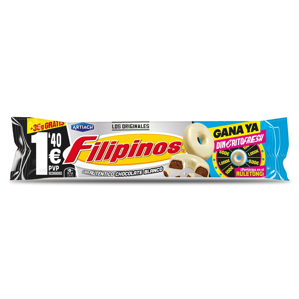 FILIPINOS CHOC.BLANCO 128G