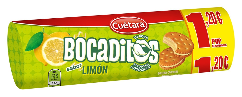 CUETARA BOCADITOS DE LIMON 150G