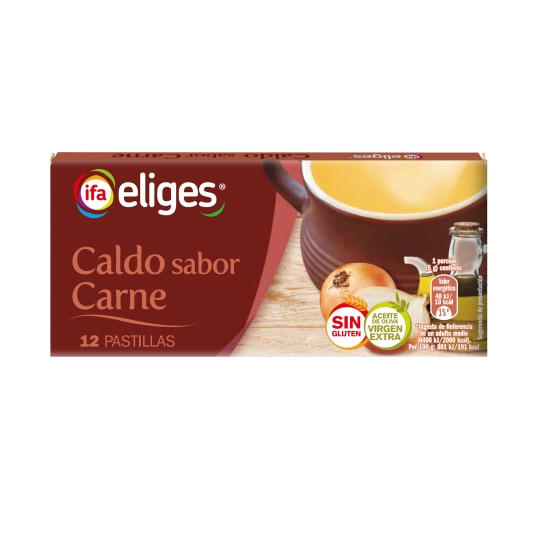 IFA ELIGES CALDO CARNE 12PASTILLAS 120 GR