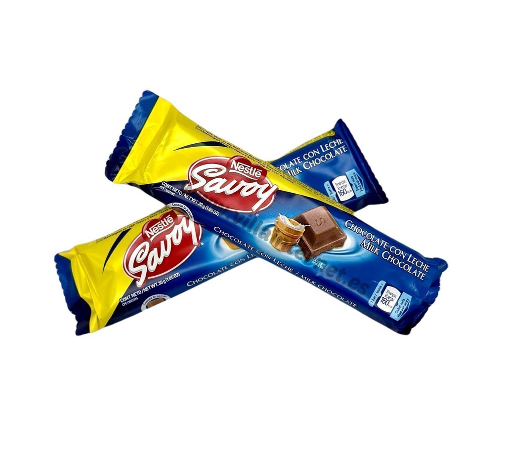 SAVOY CHOCOLATE CON LECHE 30G